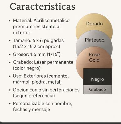 Placa Conmemorativa en Forma de Hueso – Mascotas | Acrílico Metálico Dorado