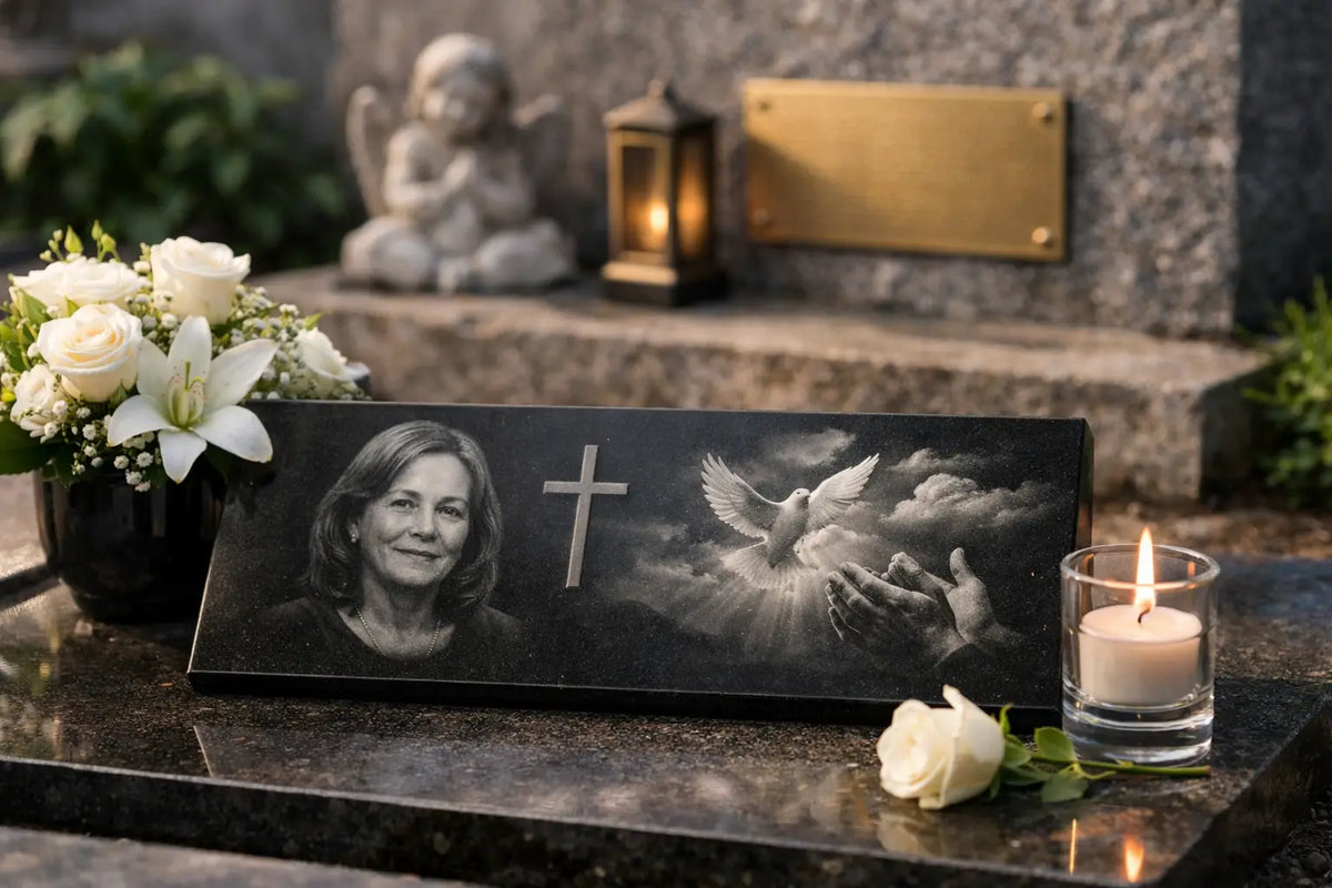 Cómo diseñar una placa funeraria con sentido
