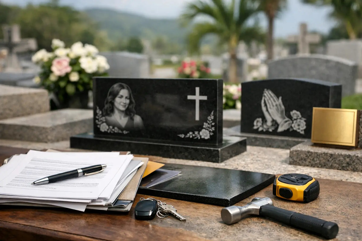 Documentos para instalar una lápida en PR