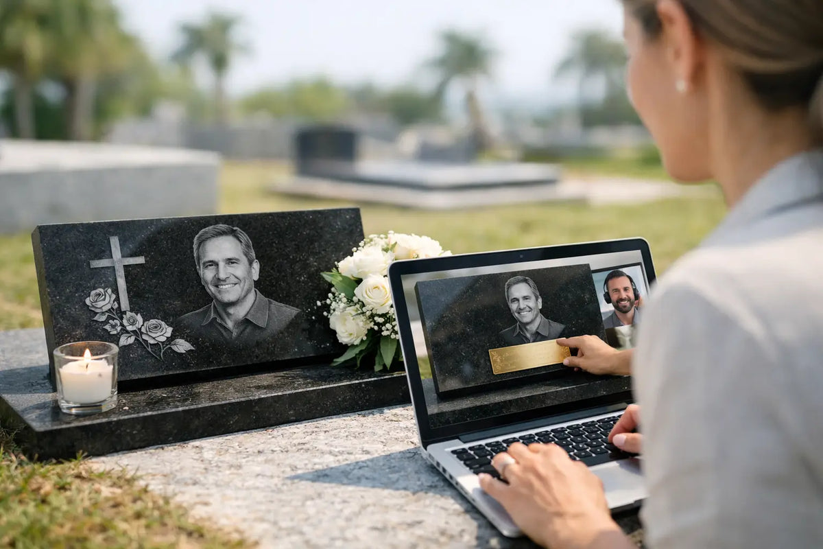 Caso de lápida coordinada a distancia