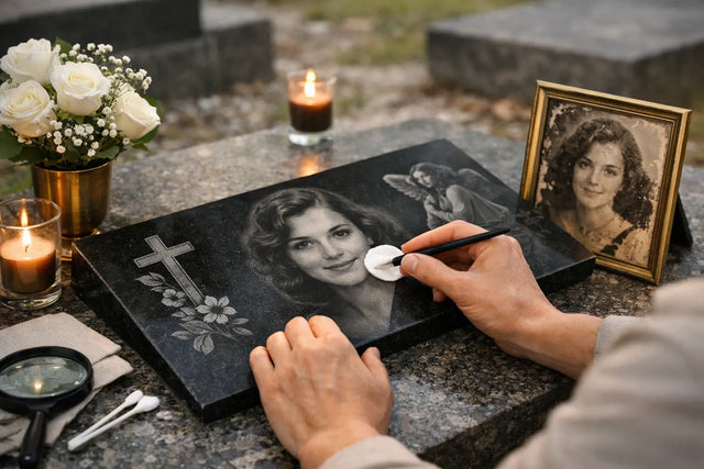 Cómo restaurar retratos funerarios con respeto