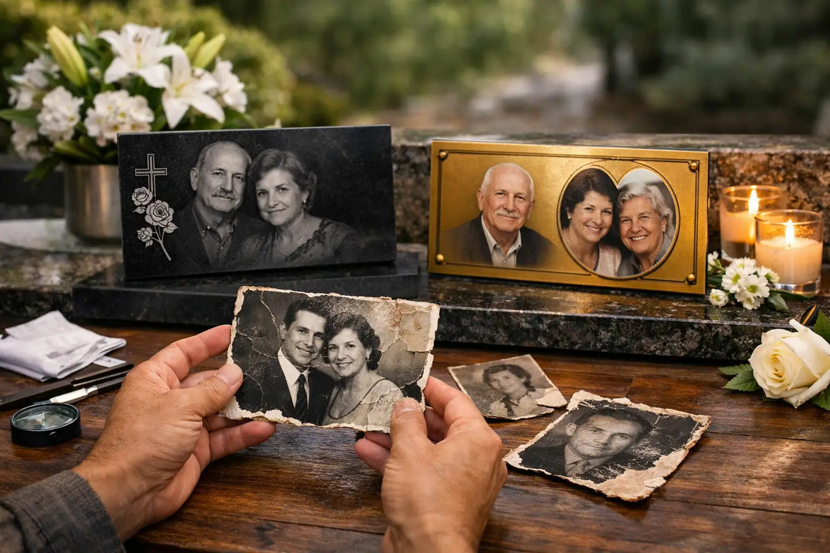 Qué hacer con fotos antiguas dañadas para un homenaje