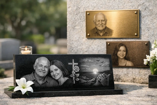 Placas memoriales con foto grabada: qué mirar