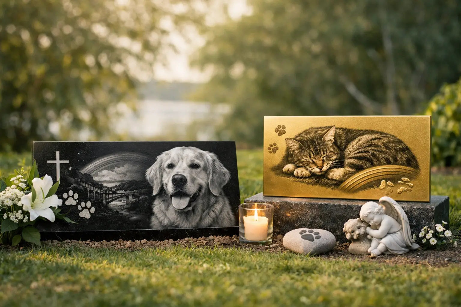 Memoriales para mascotas personalizados