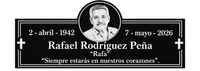 Placa Conmemorativa con Foto | Tamaño 12" x 6"