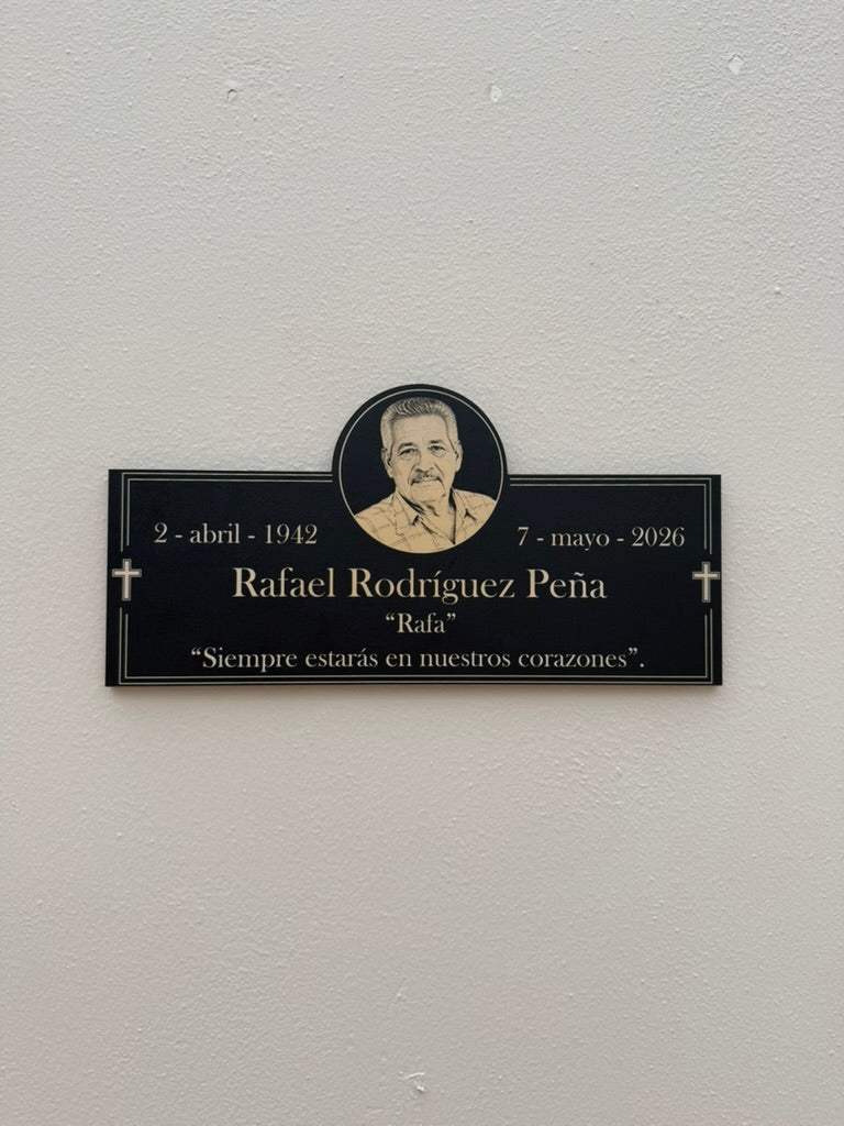 Placa Conmemorativa para Exterior con Fotografía Personalizada