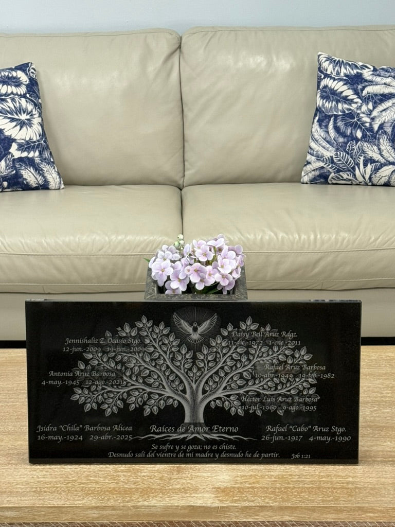 Lápida Granito 12” x 24” – La mas clasica.