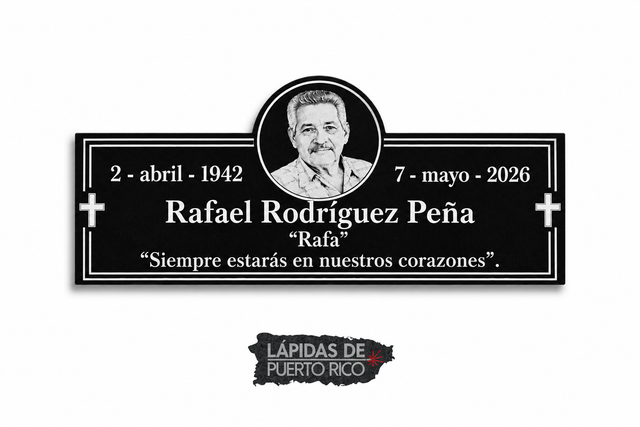 Placa Conmemorativa con Foto | Tamaño 12" x 6"