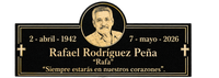 Placa Conmemorativa con Foto | Tamaño 12" x 6"